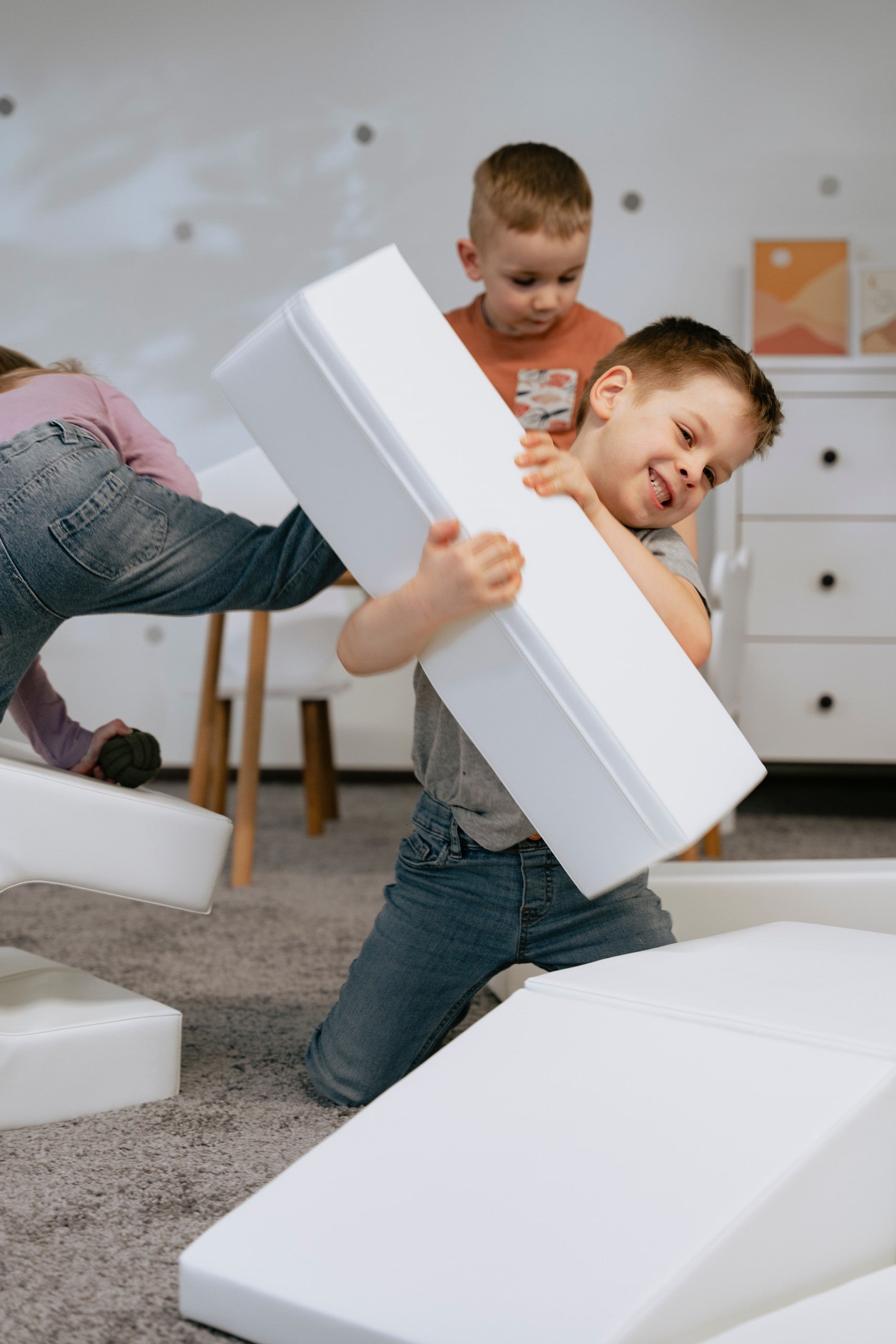 Zachte Speelblokken 10 Delig Wit Creatief Spelplezier by IGLU