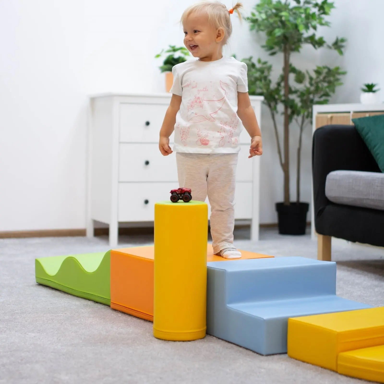 Zachte Speelblokset Meerkleurig Montessori Speelfunctie by IGLU