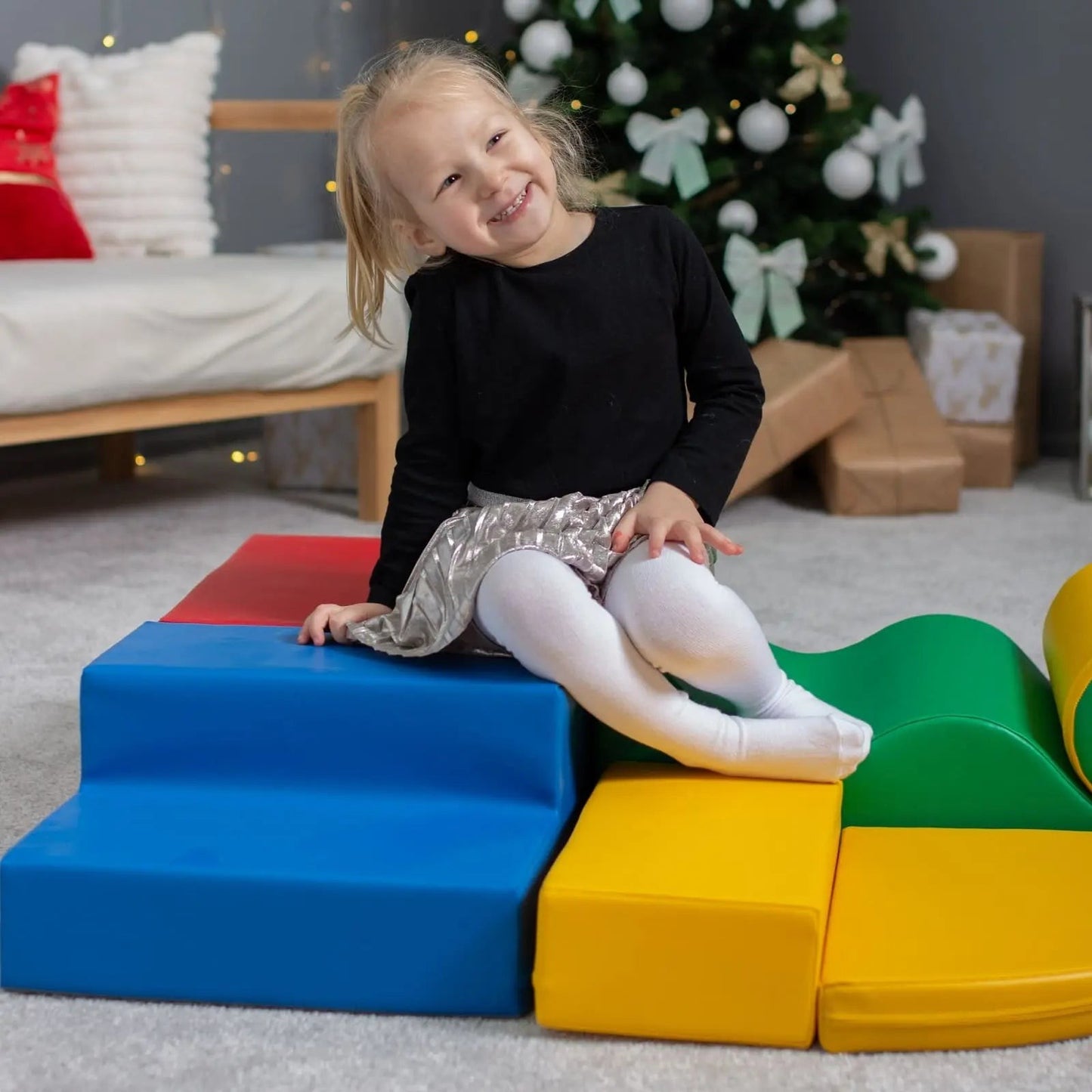 Zachte Speelblokken Zes Stuks Multicolor Verkenner by IGLU