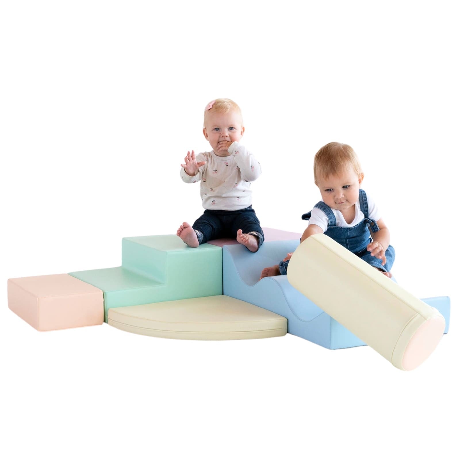 Zachte Speelblokken Zesdelig Pastel Montessori Speelset by IGLU