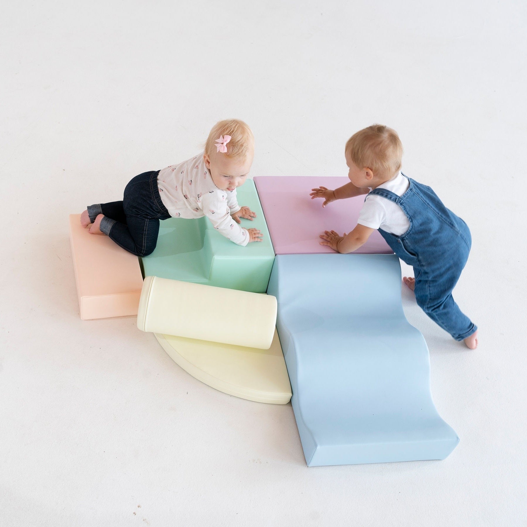 Zachte Speelblokken Zesdelig Pastel Montessori Speelset by IGLU