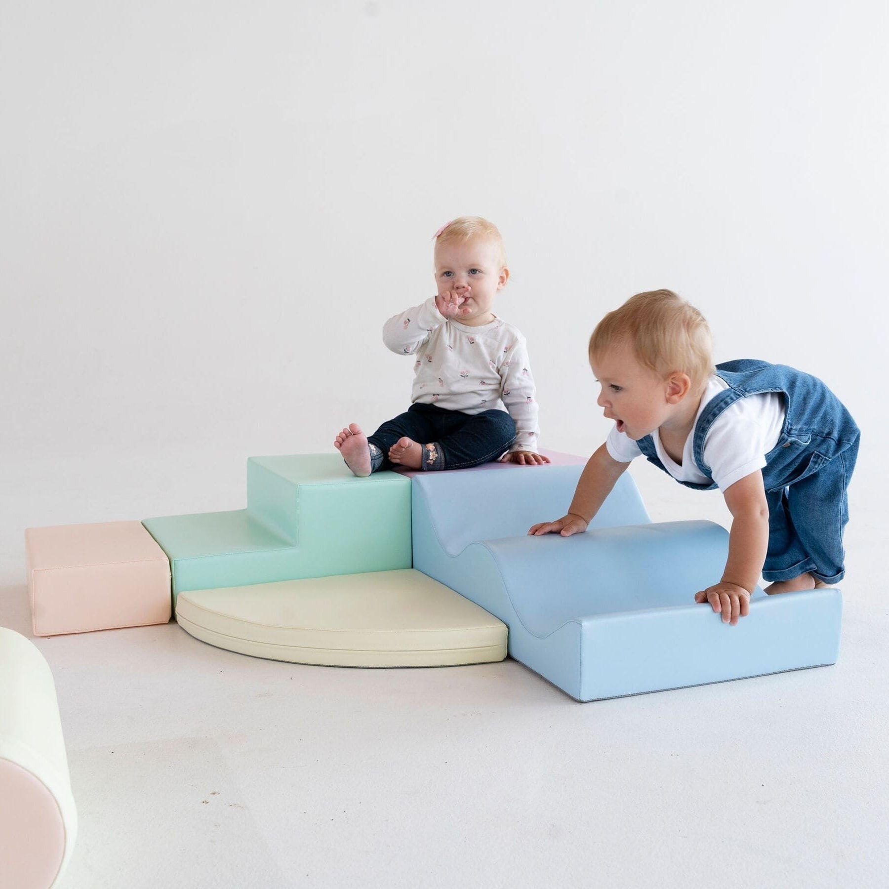 Zachte Speelblokken Zesdelig Pastel Montessori Speelset by IGLU