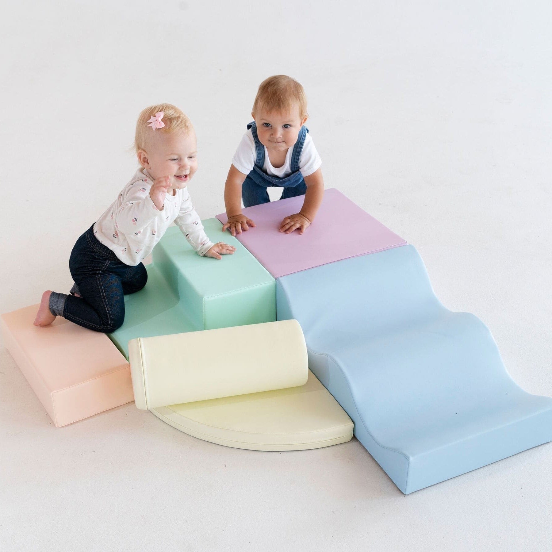 Zachte Speelblokken Zesdelig Pastel Montessori Speelset by IGLU