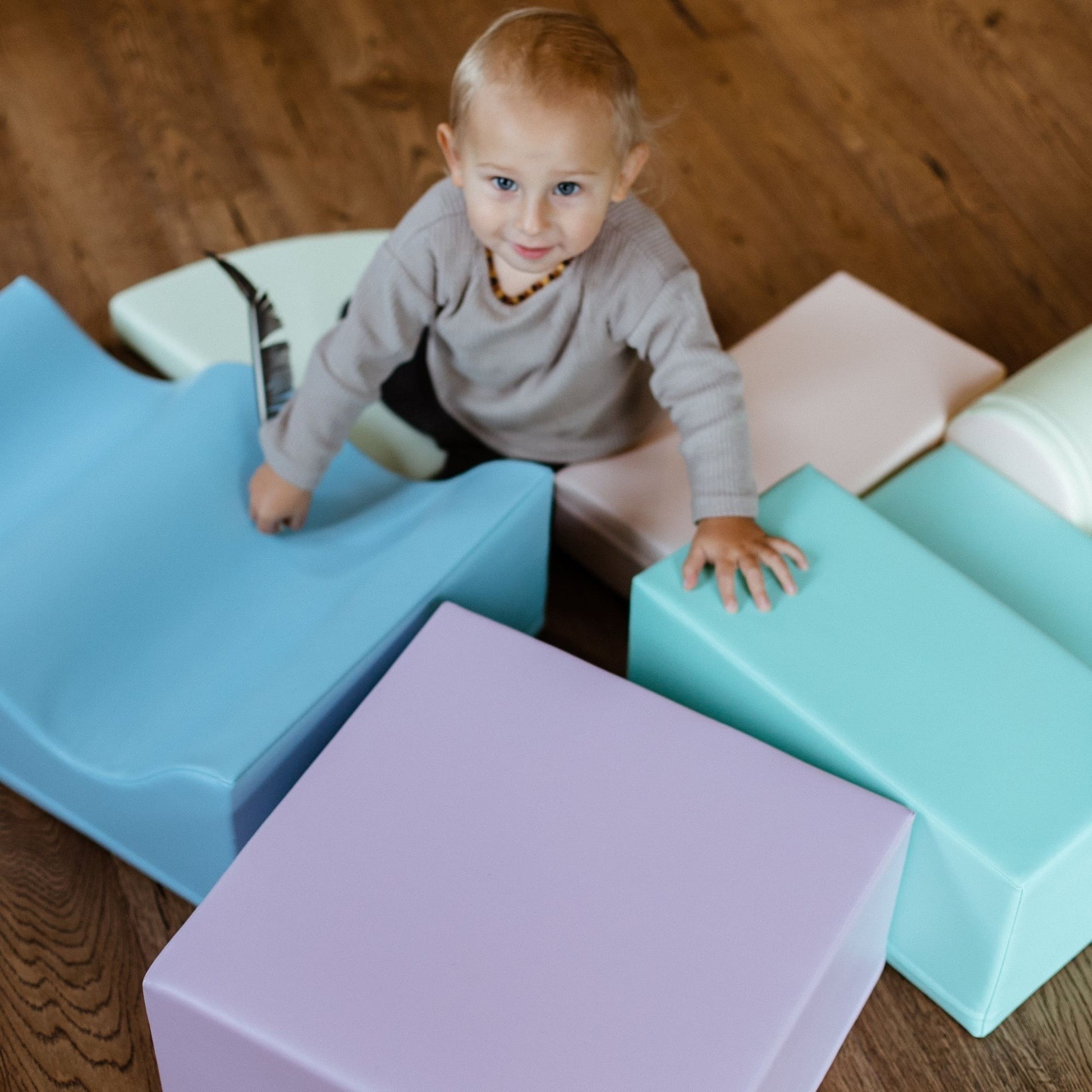 Zachte Speelblokken Zesdelig Pastel Montessori Speelset by IGLU