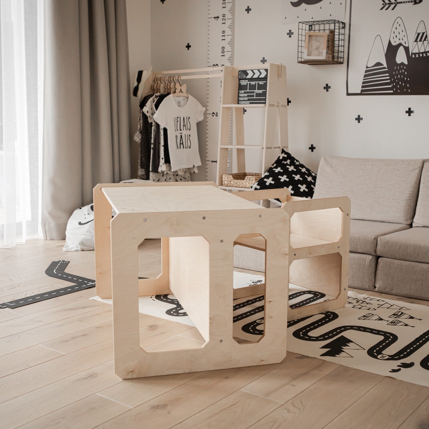 Montessori Afleertafel Stoelset Veilig Minimalistisch by Montessori House Bed
