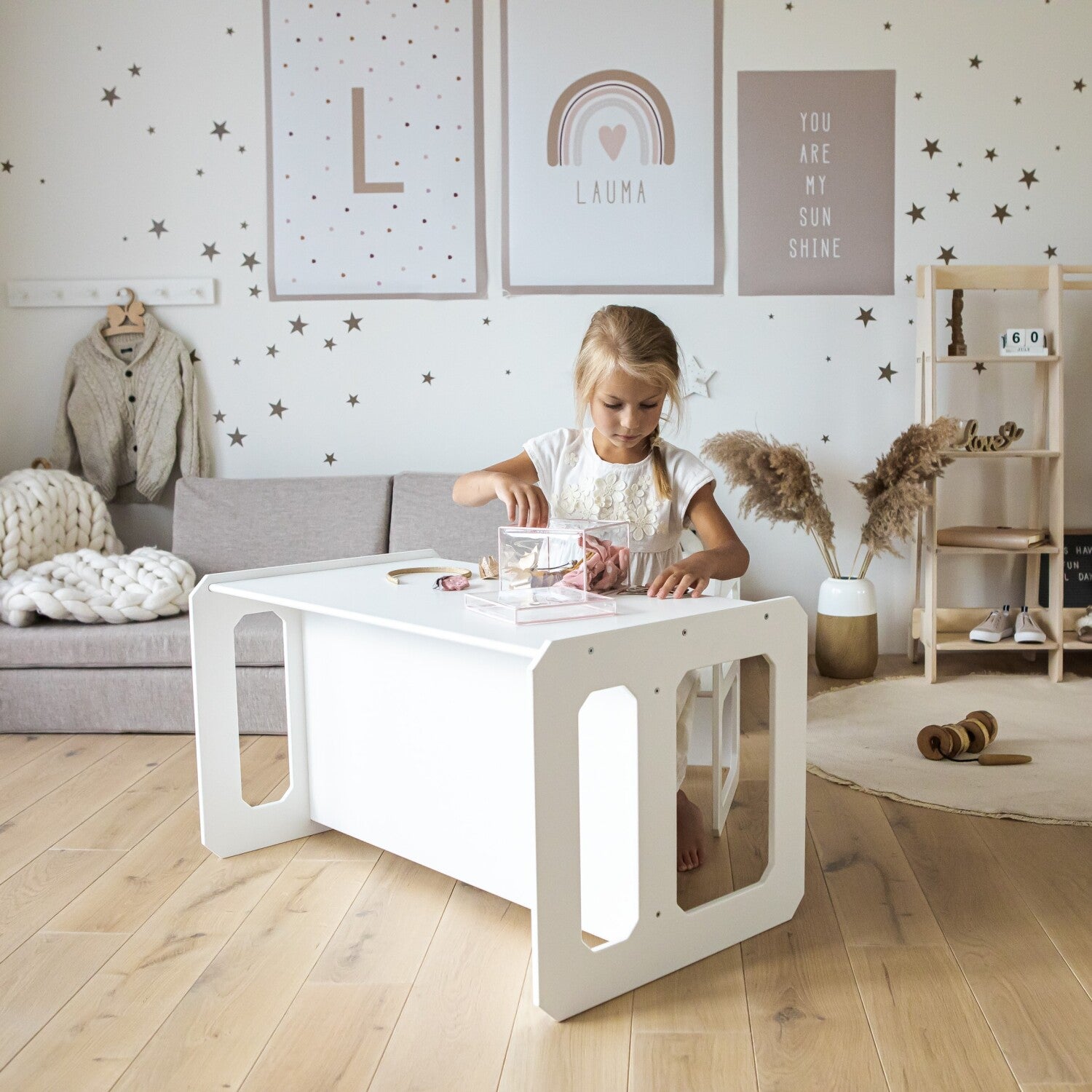 Montessori Afleertafel Stoelset Veilig Minimalistisch by Montessori House Bed