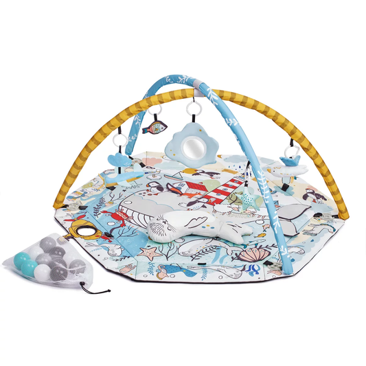 Onderwater Speelmat Ballenbak 2in1 Zeeontwerp Groot by Kinderkraft