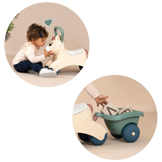 Loopauto Pony met Aanhanger by Smoby