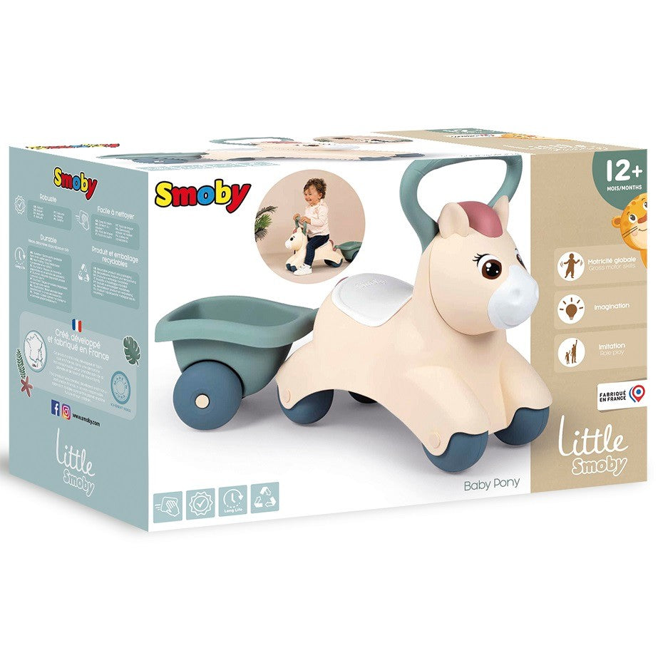 Loopauto Pony met Aanhanger by Smoby