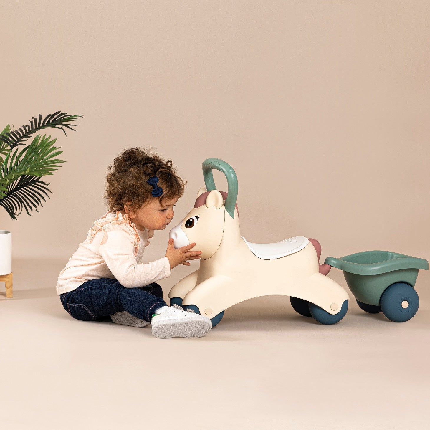 Loopauto Pony met Aanhanger by Smoby