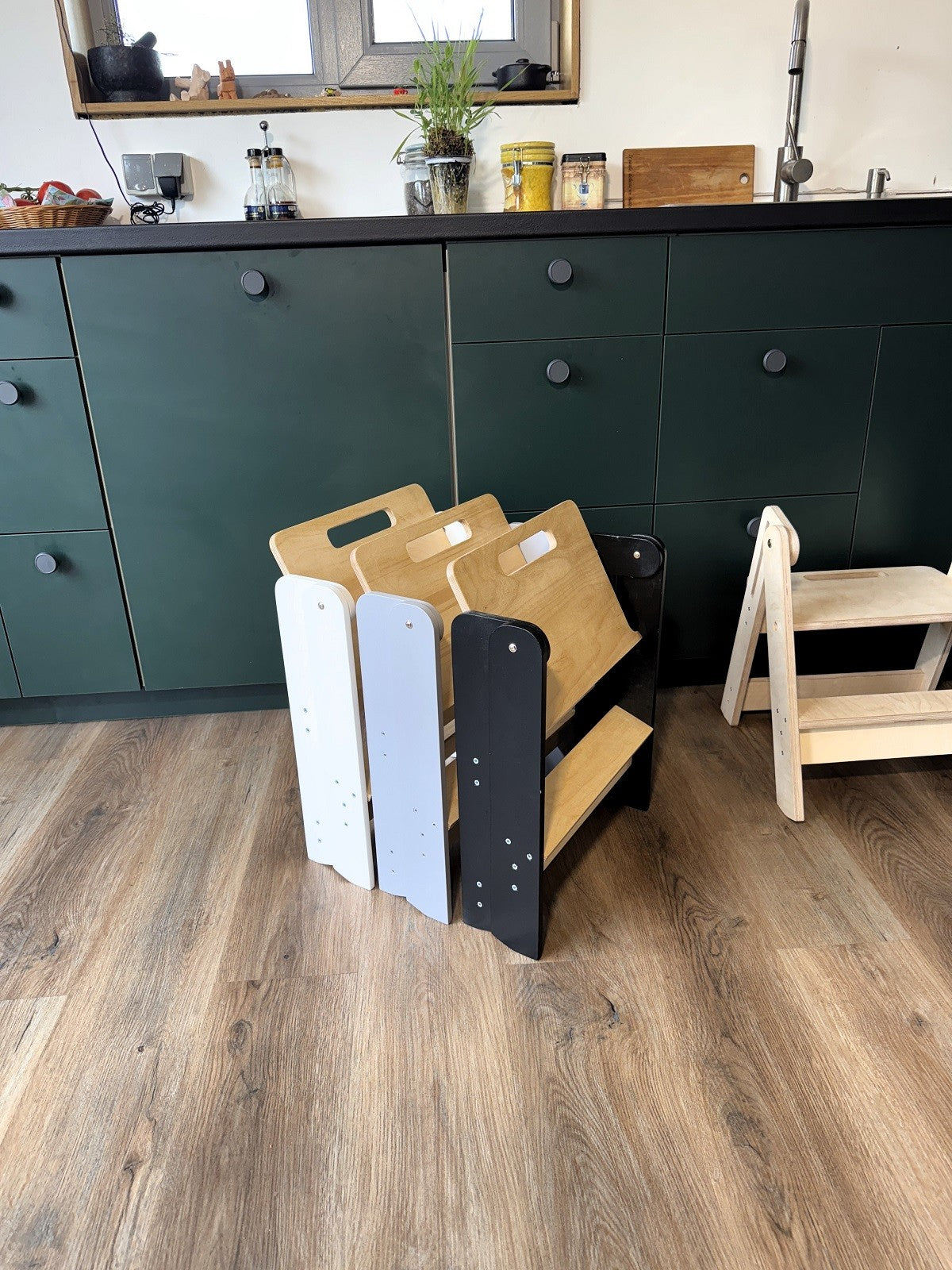 Houten Opstapje Ruimtebesparend Lichtgewicht Compact by Family-scl