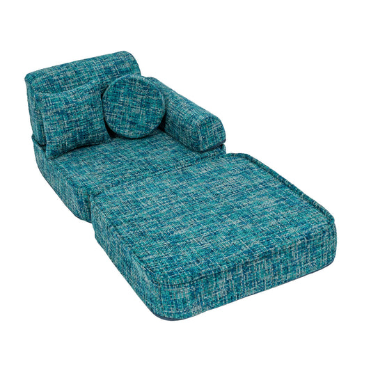 Modulaire Kinderbank Comfortabel Blauw Lagoonblauw by MeowBaby