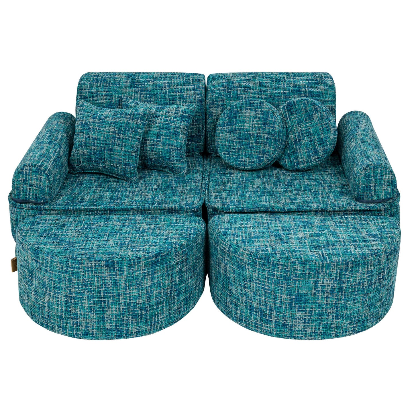 Modulaire Kinderbank Blauw Lagoonkleur Instelbaar Comfortabel by MeowBaby