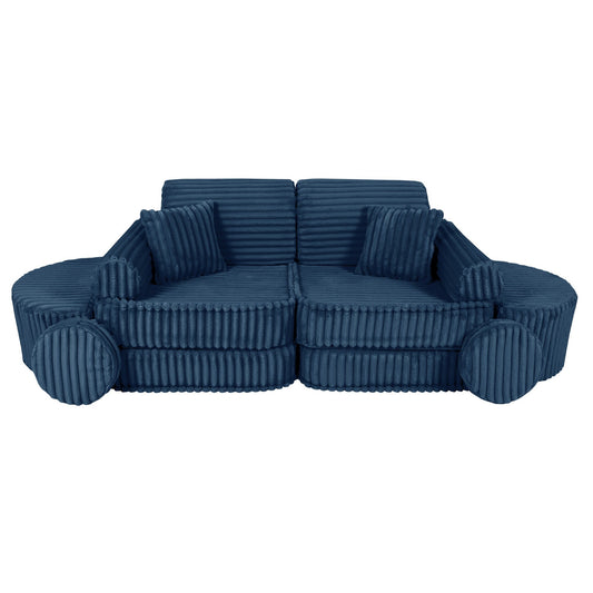 Modulair Kinderbank Compact Stijlvol Comfortabel Blauw by MeowBaby