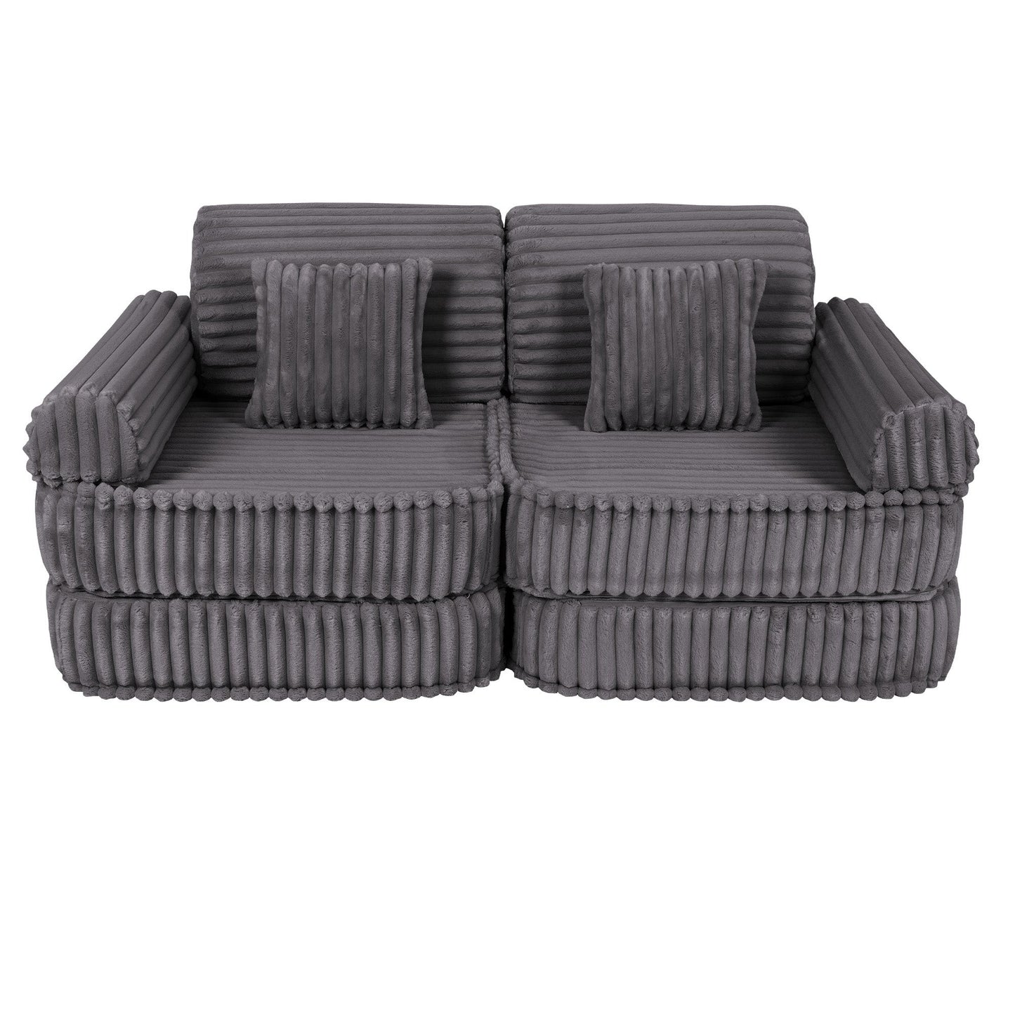 Modulaire Kinderbank Middelgroot Grijs Churros Comfortabel by MeowBaby