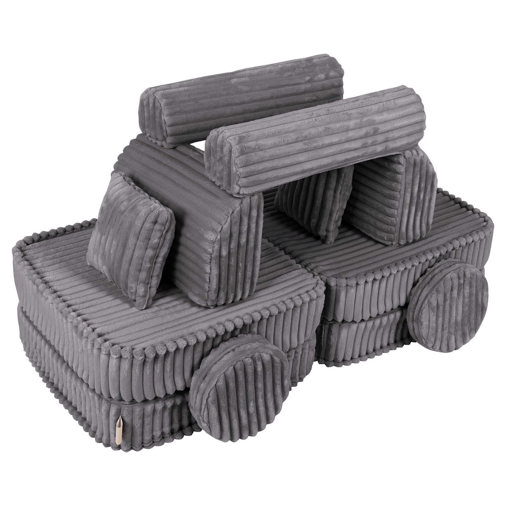 Modulaire Kinderbank Middelgroot Grijs Churros Comfortabel by MeowBaby