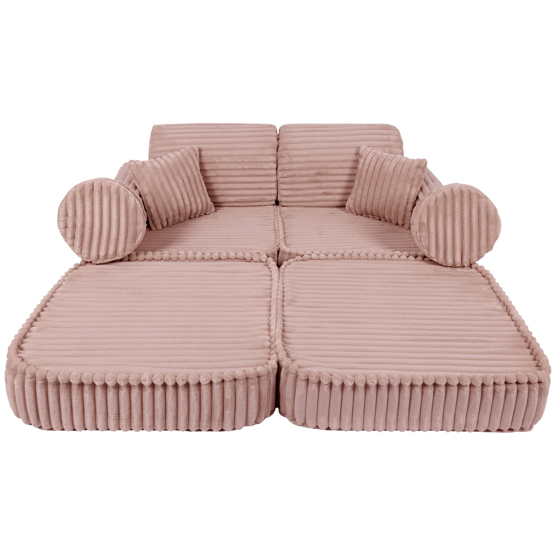 Modulair Kinderbank Churros Roze Aanpasbaar Comfortabel by MeowBaby