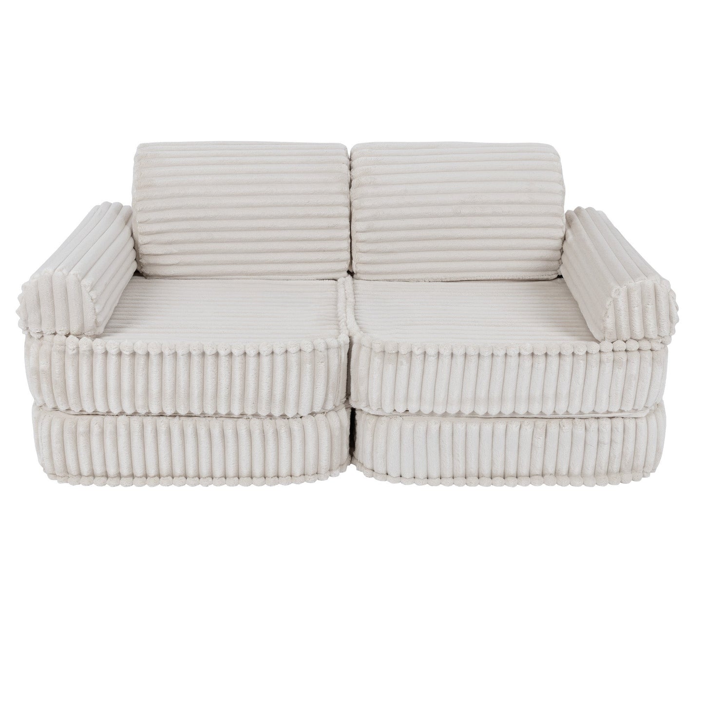 Modulaire Kinderbank Ruimtelijke Zitruimte Churros Wit by MeowBaby