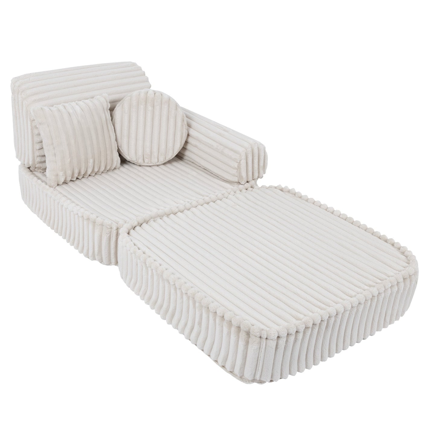 Modulaire Kinderbank Ruimtelijke Zitruimte Churros Wit by MeowBaby