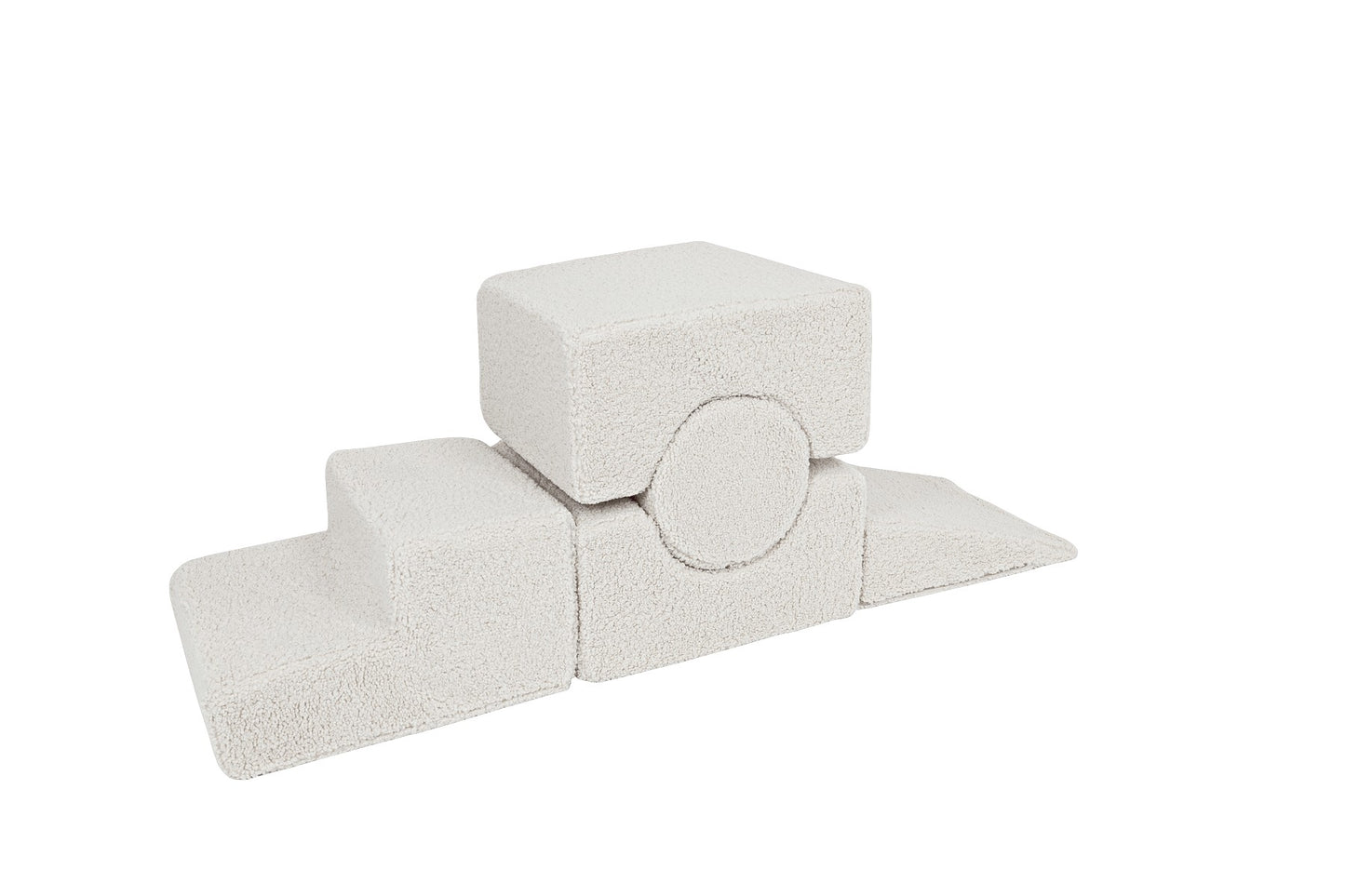 MeowBaby Bearly Bouwvormset Vijf Elementenpakket Ecru by MeowBaby