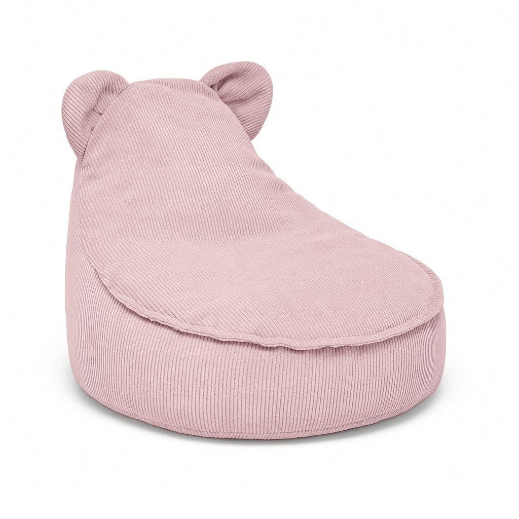 Kinderpoef Slimcord Fluweelzacht Roze Kinderkamer Comfort by MeowBaby