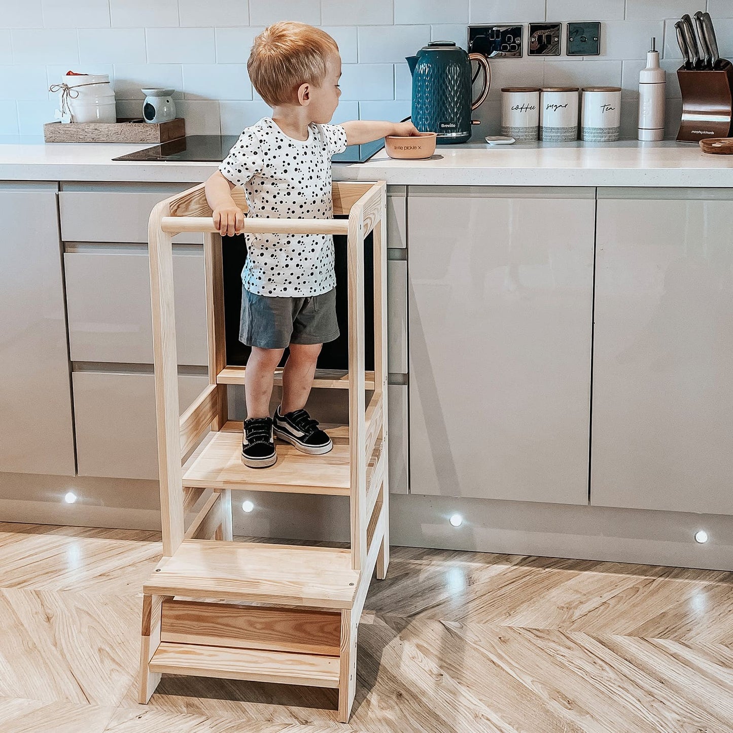 Houten Leertoren met Bord