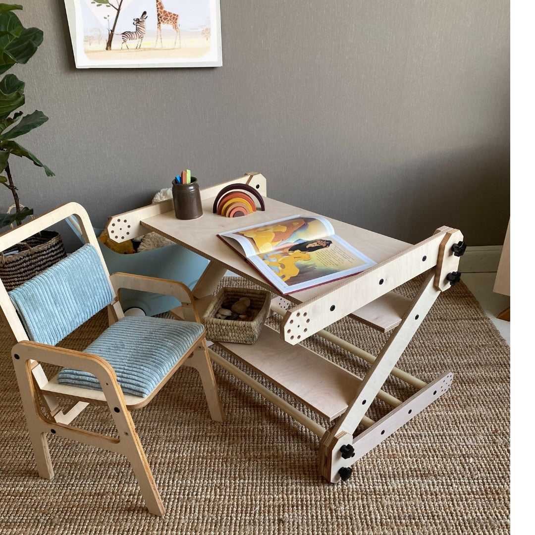 Montessori Klimset Tafelsysteem Tekentafel NABU Binnenspelen by Luula