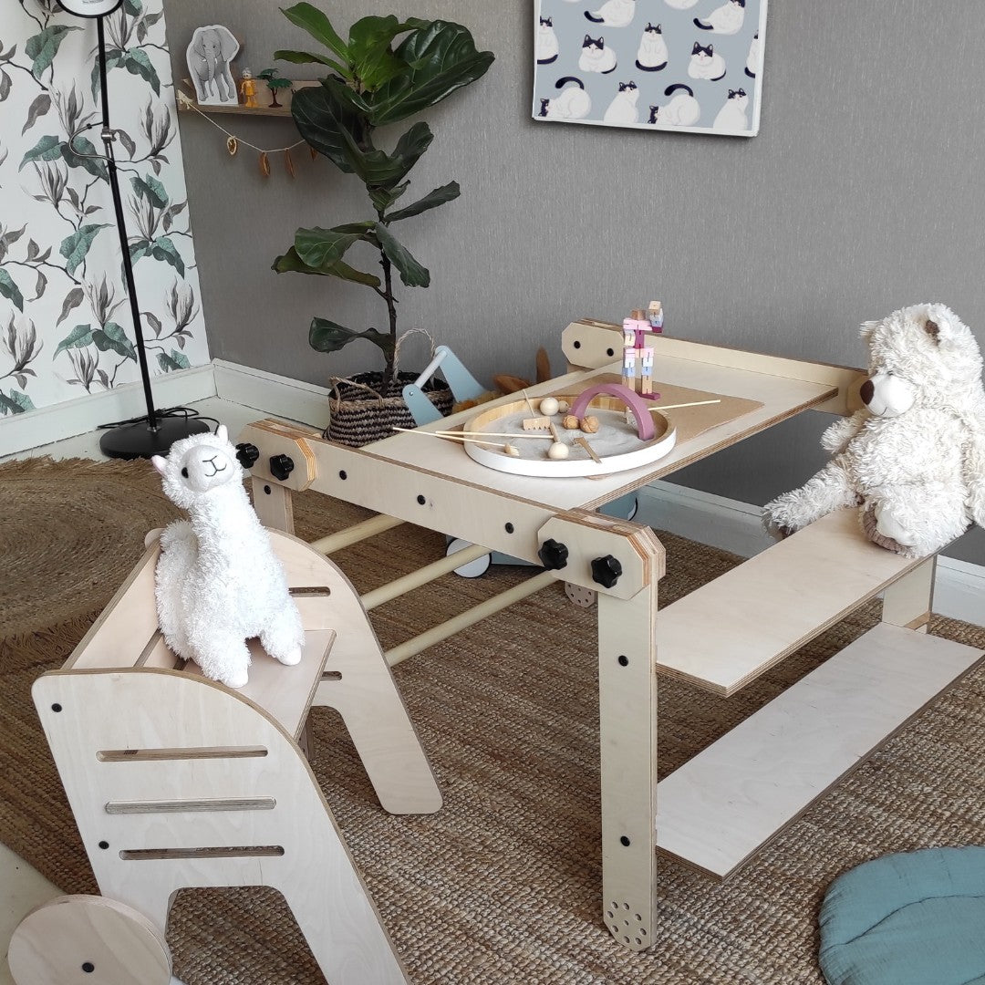 Montessori Klimset Tafelsysteem Tekentafel NABU Binnenspelen by Luula