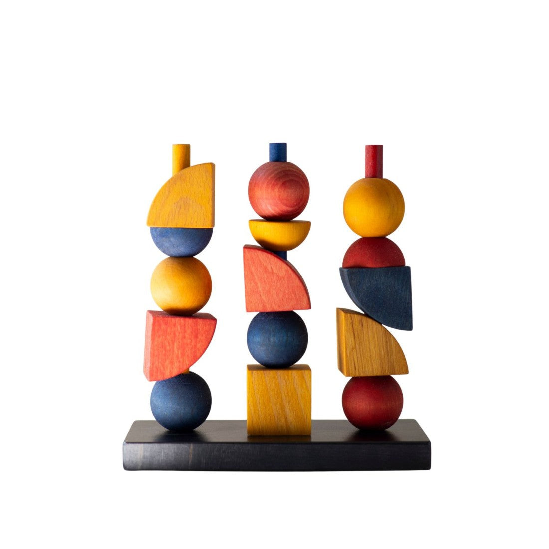 Montessori Geïnspireerde Houten Stapelset Moderne Vorm by Wooden Story