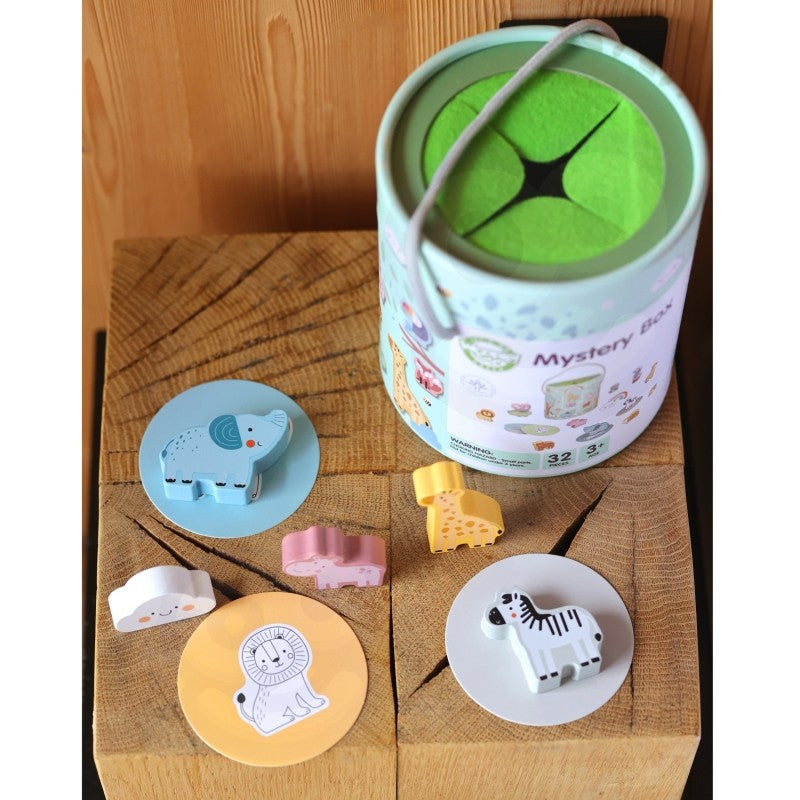 Mysterie Doos Tastspellen Ontdekken Vormpjes Kinderen by Woopie Let's Go Green