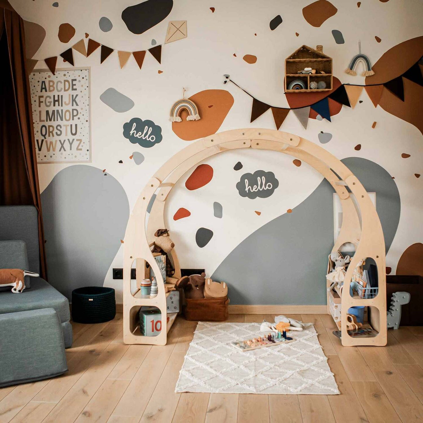 Montessori Speelstandaard Speelgoedrek Voor Kinderen Duurzaam by Montessori House Bed