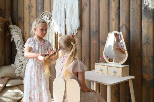 Prinsessen Schminktafel Met Spiegel Tulpenkleur Kleurenset by Family-scl