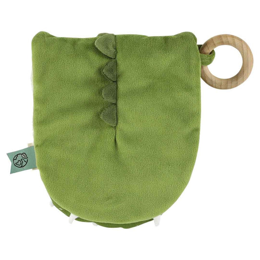 Zintuigboek Knuffelbaar Zachte Stoffen Dino Belevingsboek by Trixie Baby