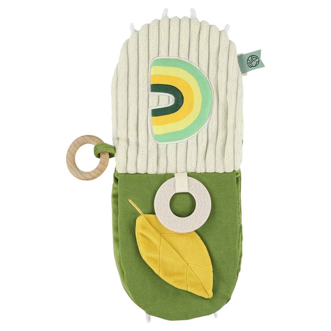 Zintuigboek Knuffelbaar Zachte Stoffen Dino Belevingsboek by Trixie Baby