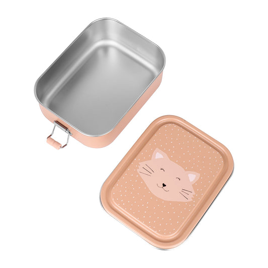 Lunchbox Dierenvriendjes Kat Robuuste Kunststof Draagbaar by Trixie Baby