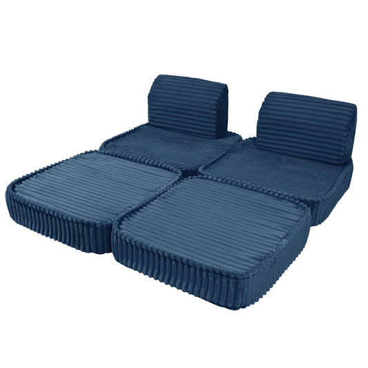 Modulaire Kinderbank Blauw Churros Zitcomfort Compact by MeowBaby