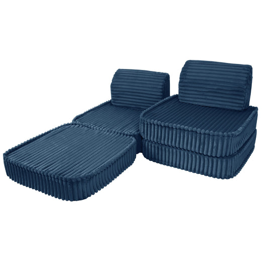 Modulaire Kinderbank Blauw Churros Zitcomfort Compact by MeowBaby