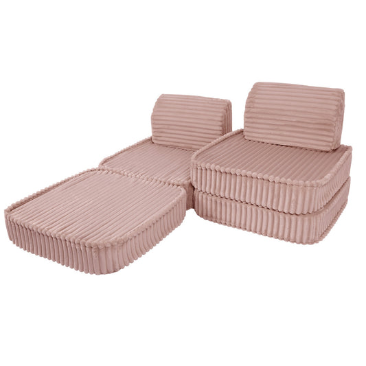 Kleine Modulaire Kinderbank Roze Churros Voor Kinderen by MeowBaby