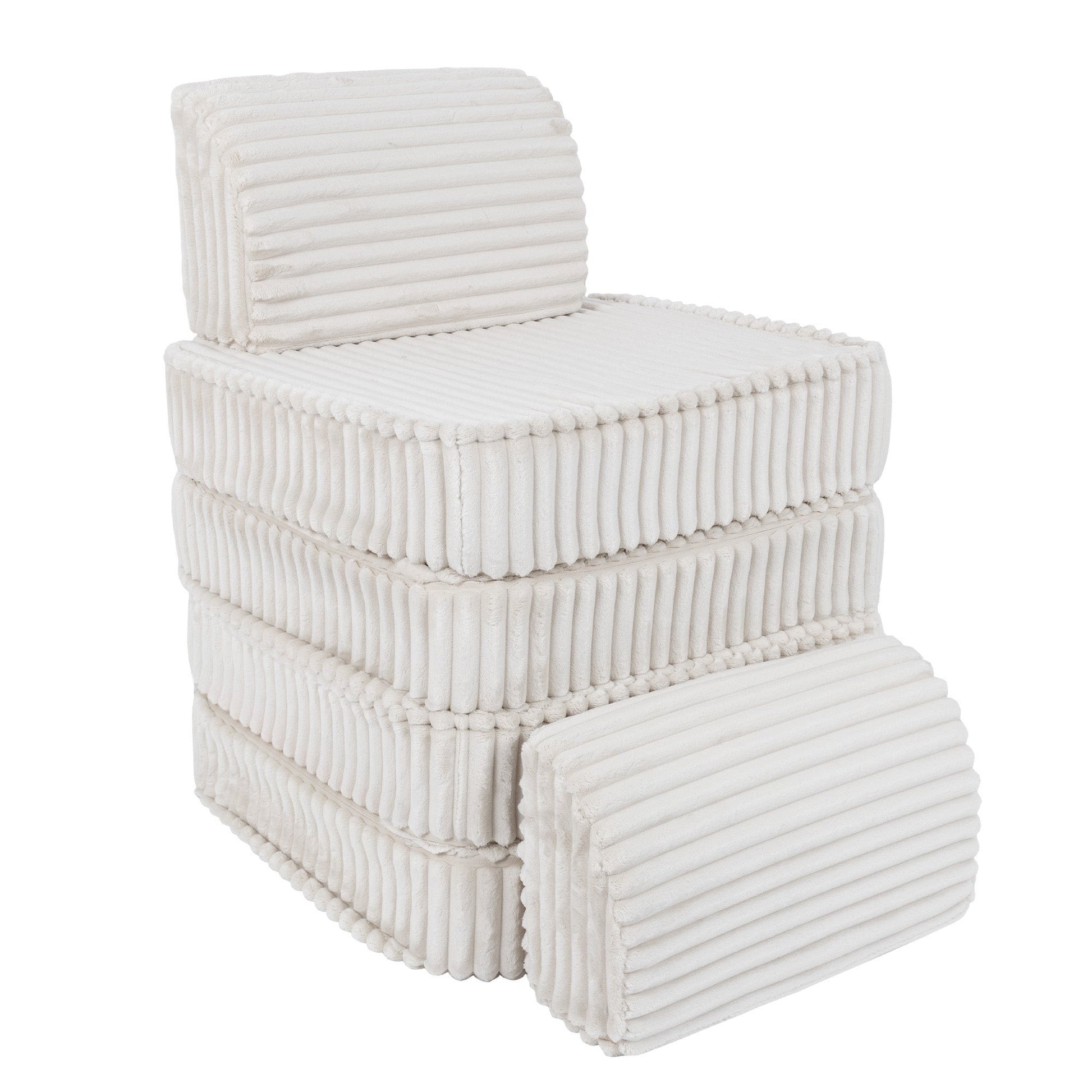 Modulaire Kinderbank Luxe Ruimtebesparend Wit Kindvriendelijk by MeowBaby