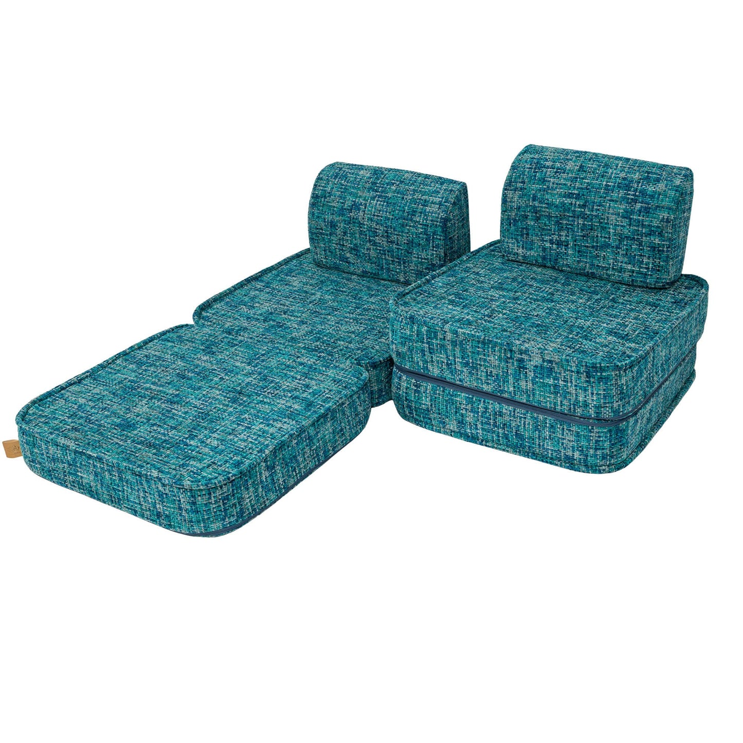 Modulaire Kinderbank Lagoonblauw Comfortabel Voor Kinderen by MeowBaby