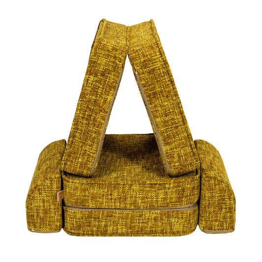 Kleine Modulaire Kinderbank Honing Mosterd Kleur Comfortabel by MeowBaby