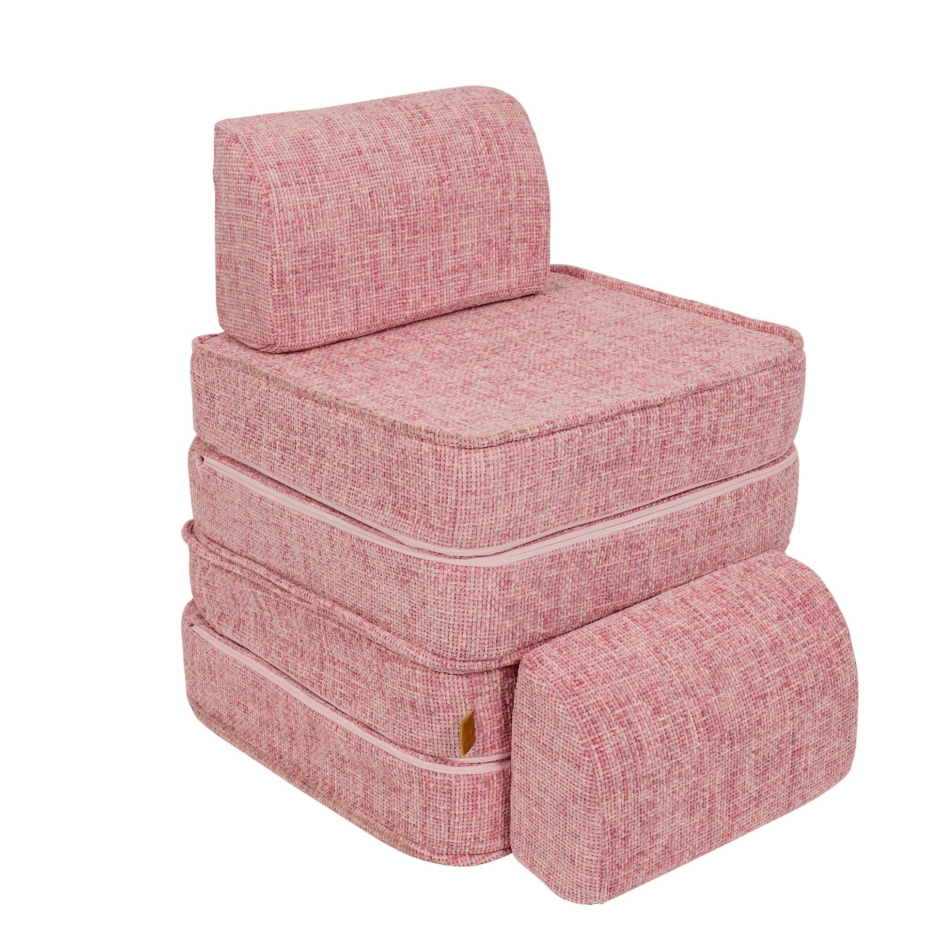 Modulaire Kinderbank Zacht Comfortabel Bubblegum Roze by MeowBaby