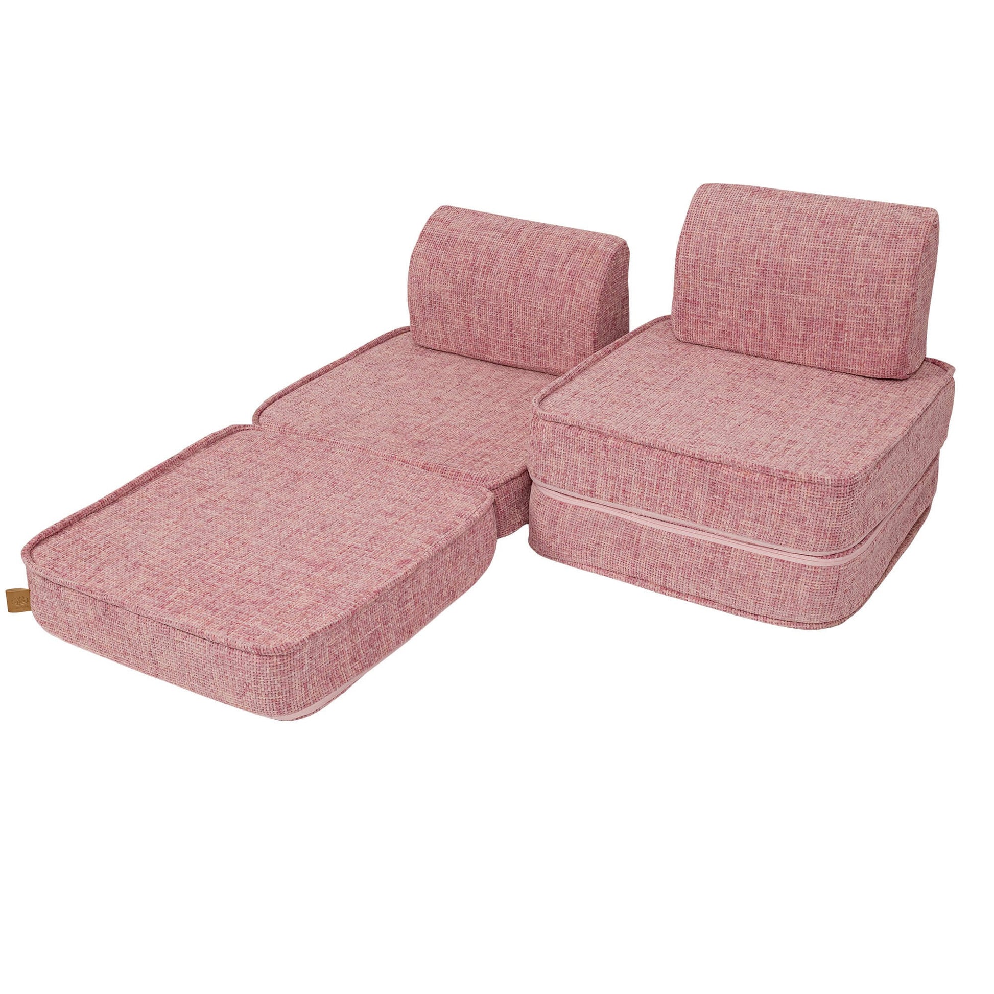 Modulaire Kinderbank Zacht Comfortabel Bubblegum Roze by MeowBaby