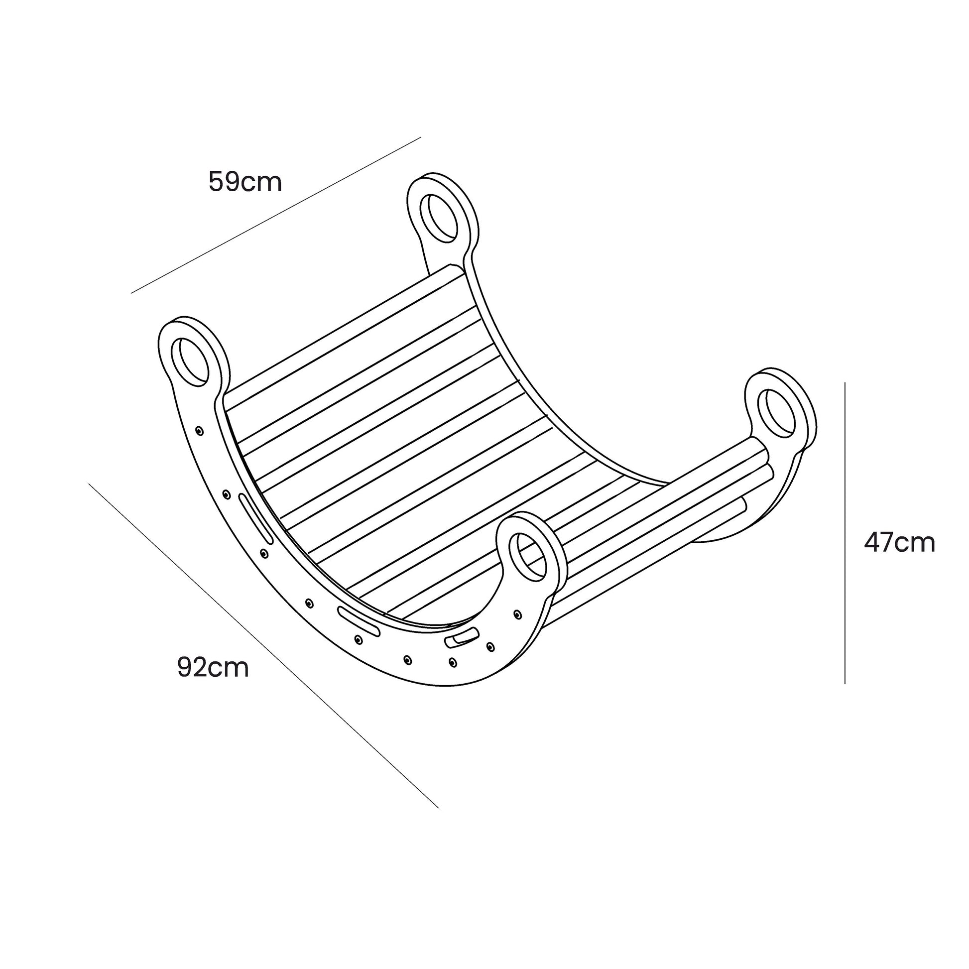 Schommel Speeltoestel Voor Kinderen Inclusief WitKussen by MeowBaby