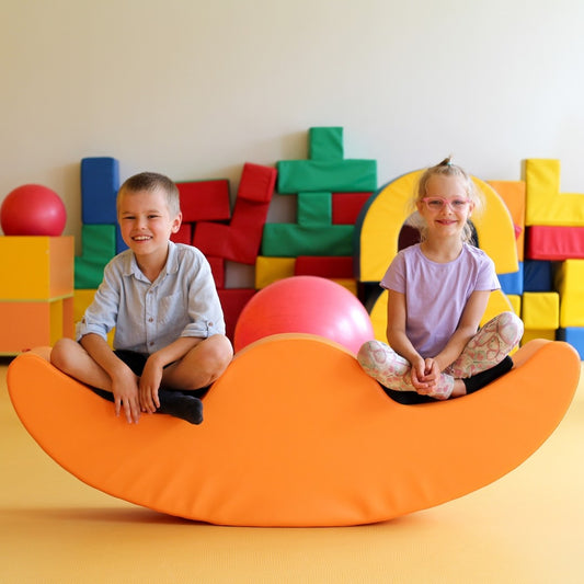Zachte Speel Rocker Dubbel Buddy Wit Voor Kinderen by IGLU