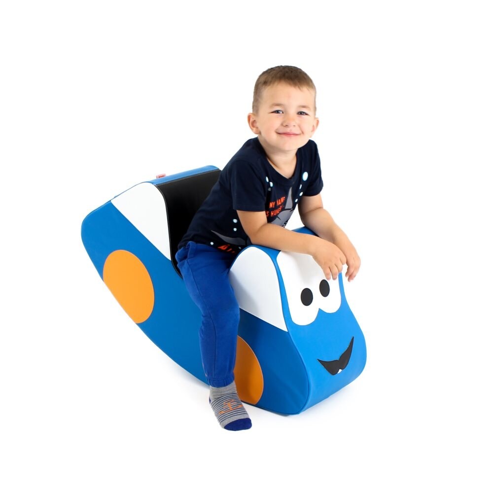 Zachte Loopauto Blauw Educatief Speelgoed Kinderen by IGLU