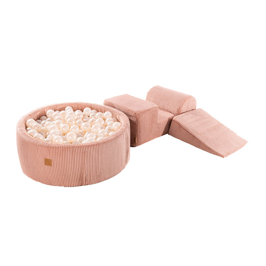 MeowBaby Speelset Ballenbakconstructie Roze Witte Parels by MeowBaby