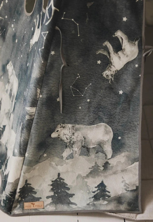 Tipitent Sterrenpatroon Dierenillustratie Winternacht by moi mili