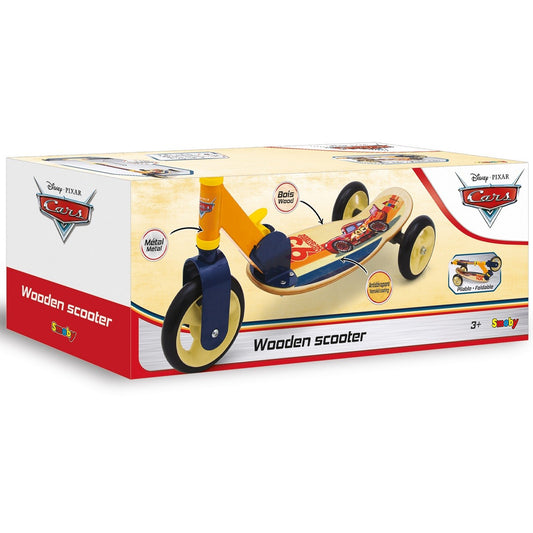Driewielige Houten Kinderstep Met Brandlicentie Cars by Smoby