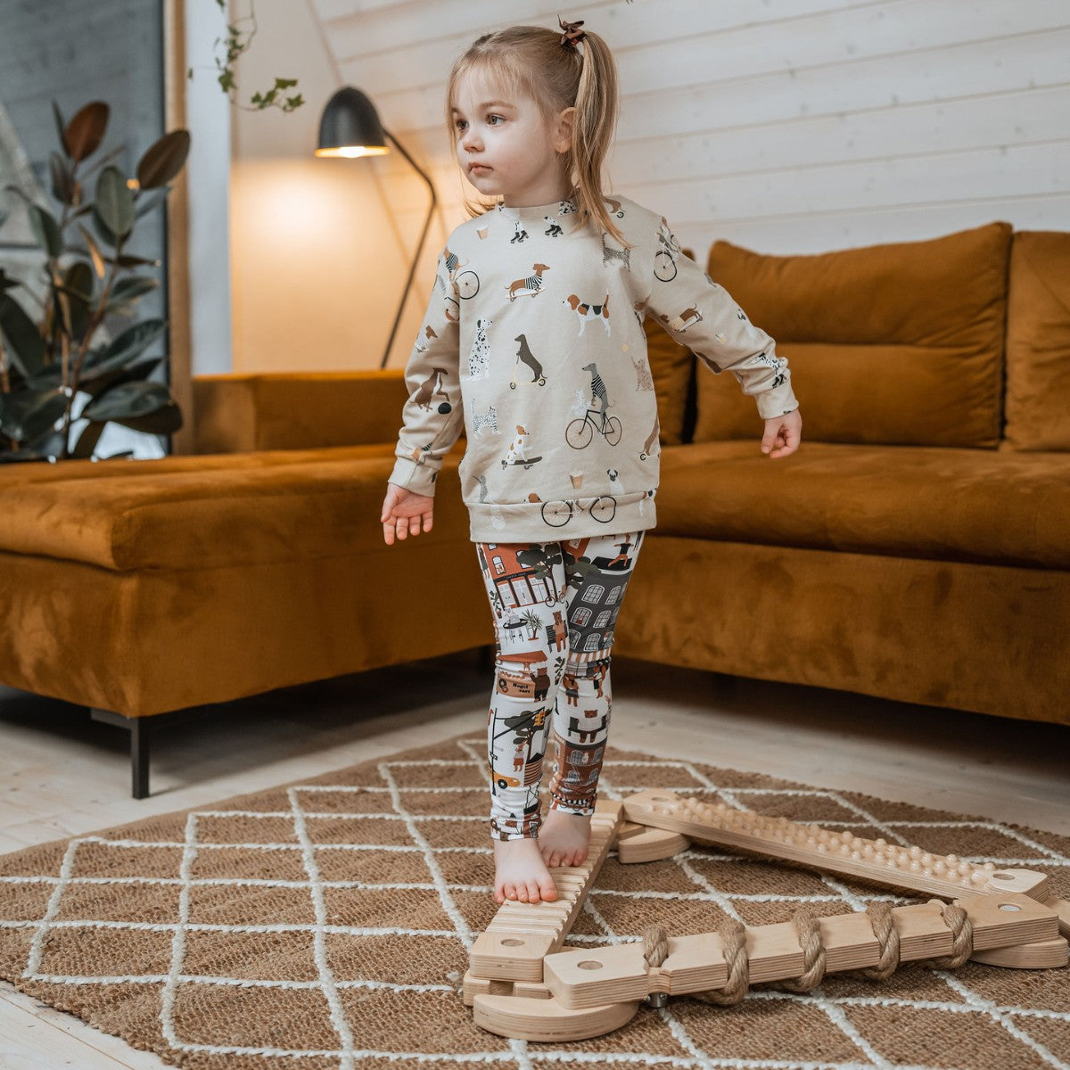 TipiToo Kleine Evenwichtsbalk 3-delig Met Jute Touw by Ette Tete